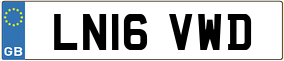 Trailer License Plate